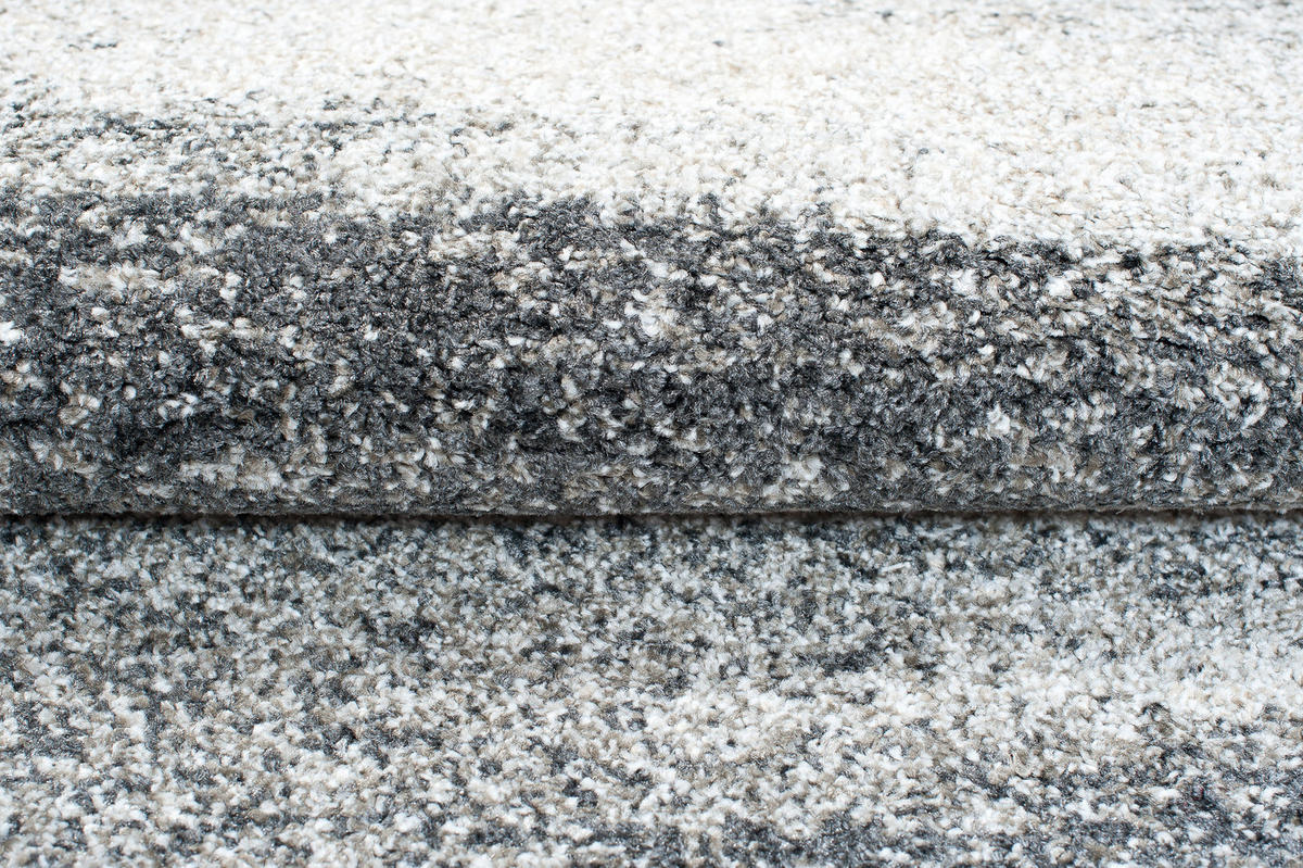TEPPICHLÄUFER SARI dunkelgrau abstrakt 100/500 cm - Dunkelgrau, Textil (100/500cm) - Tapiso