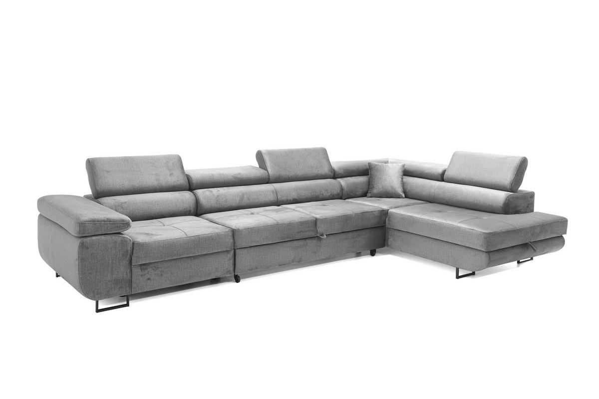 ECKSOFA WILD MAXI Rechts Grau - Grau, Holz (203/350cm) - Muffo