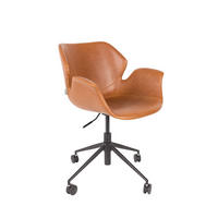 BÜROSTUHL Nikki Bürostuhl Armlehne Braun - Braun, Kunststoff (77/77.5/77cm) - Zuiver