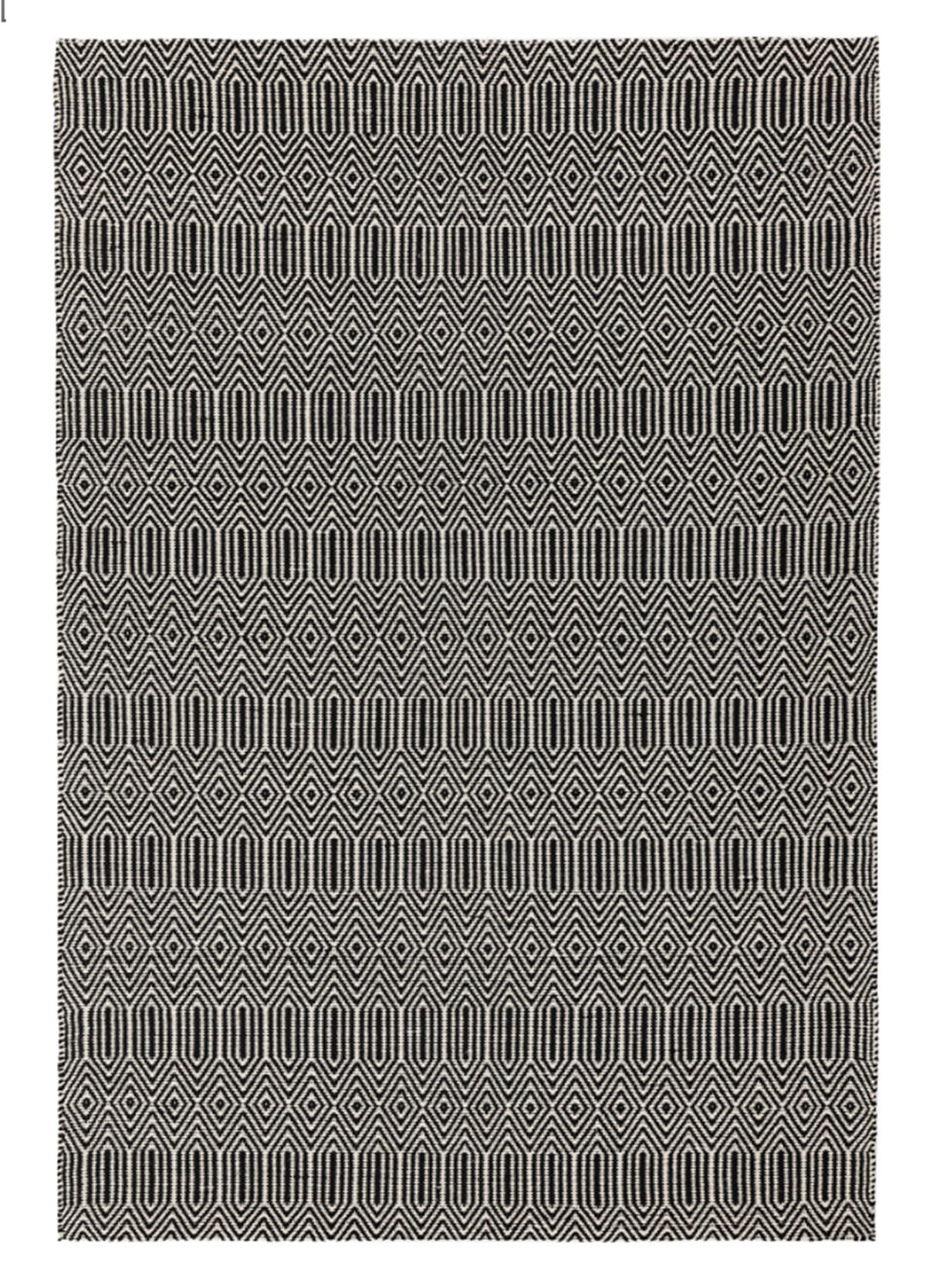 TEPPICH handgewebt Berber Wolle & Baumwolle SILWAN Schwarz 160 x 230 cm - Schwarz, Naturmaterialien (160/230cm) - Novatrend