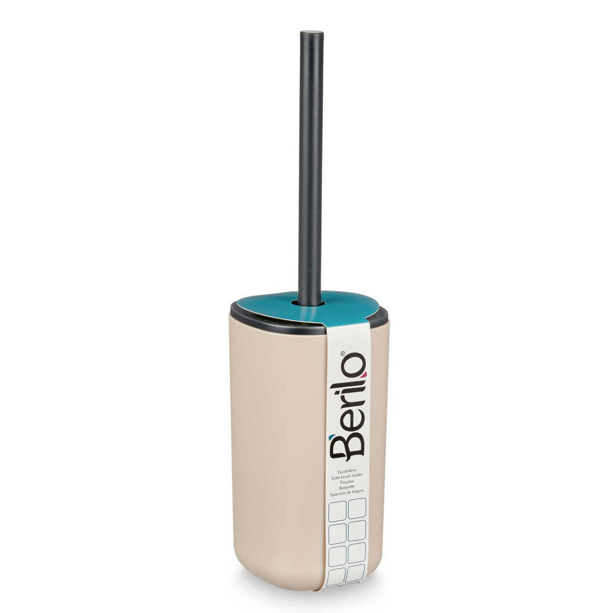 TOILETTENBÜRSTE Kunststoff 9,6/35 cm - Beige, Kunststoff (9.6/35/9.6cm) - Berilo