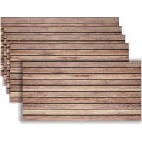 3D-WANDPANEELE , 100 x 50 x 2,5 cm, 2,5 m² Abdeckungsfläche, flexibel zuschneidbar, Naturholz dunkel - Naturfarben, Kunststoff (50/2/100cm) - tectake
