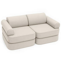 KINDERSOFA, Outzy, Beige - Beige, Textil (120/25/60cm) - MeowBaby
