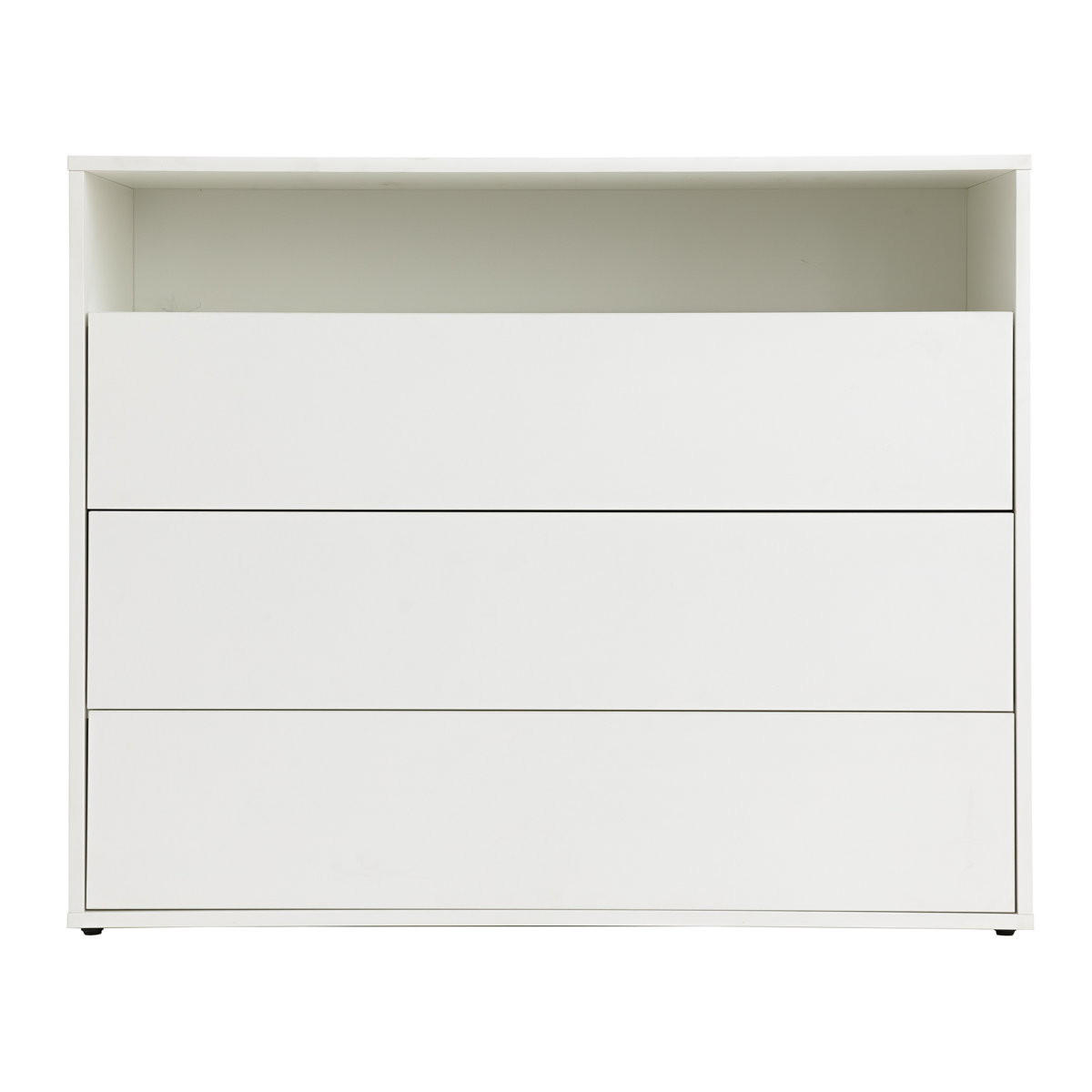 KOMMODE Hegas Weiß 103.5 cm x 83.8 cm - Weiß, Holzwerkstoff (103/83/40cm) - Kenay Home
