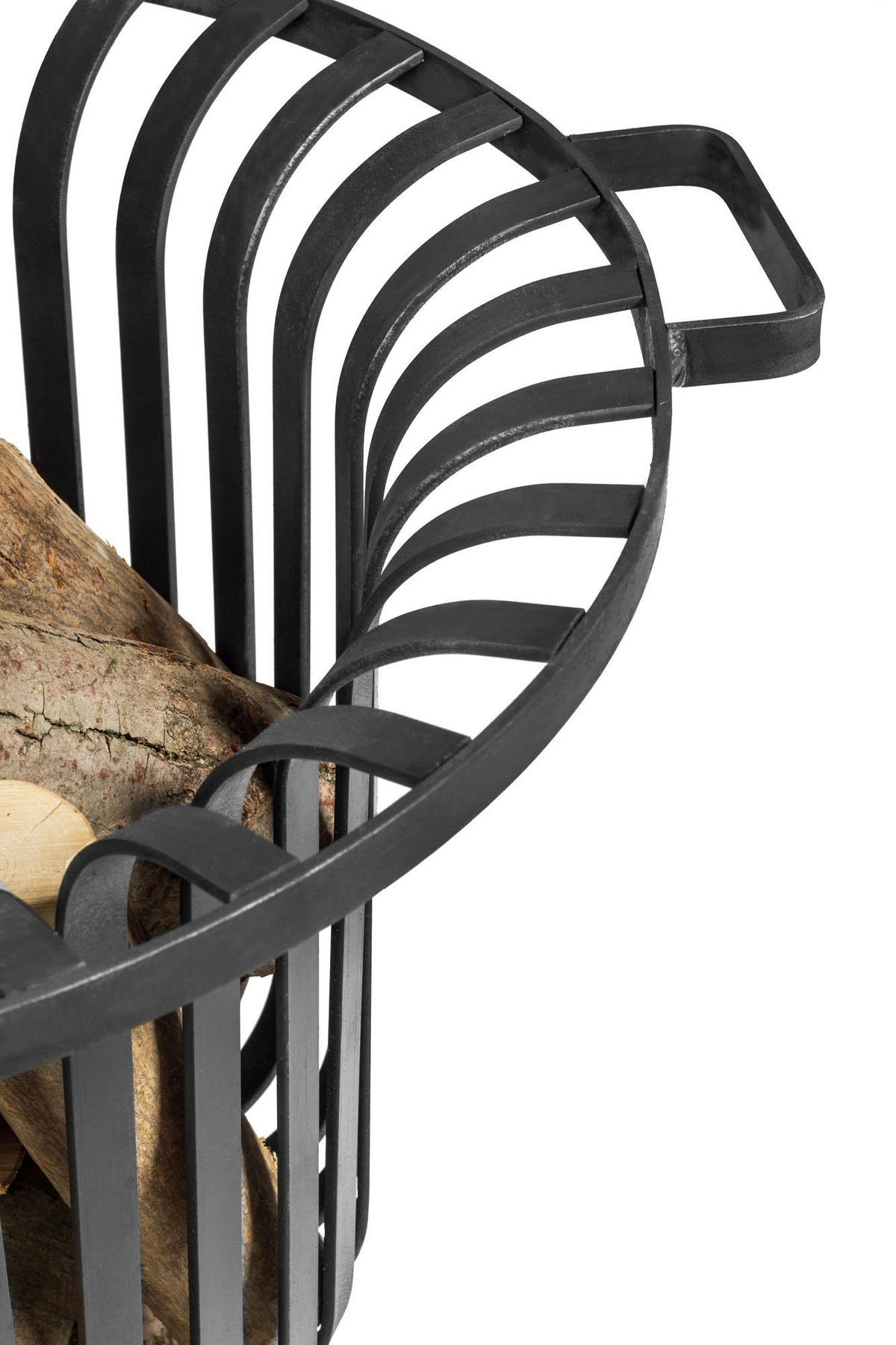 FEUERKORB Tennessee Stahl rund Ø 60 cm - Schwarz, Metall (60/52/60cm) - Mr. Deko