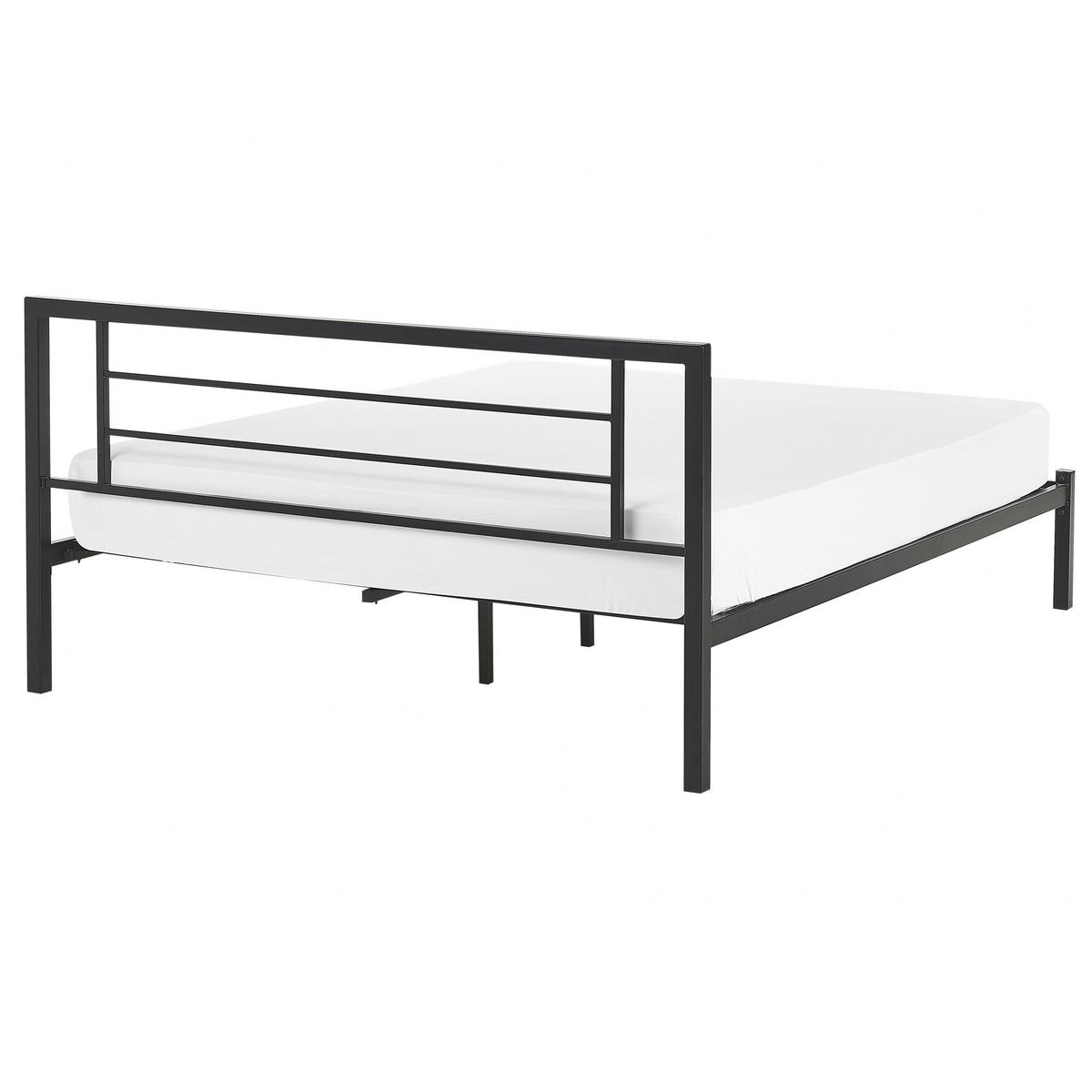 METALLBETT 140/200 cm Schwarz Cusset - Schwarz, Metall (140/200cm) - Beliani