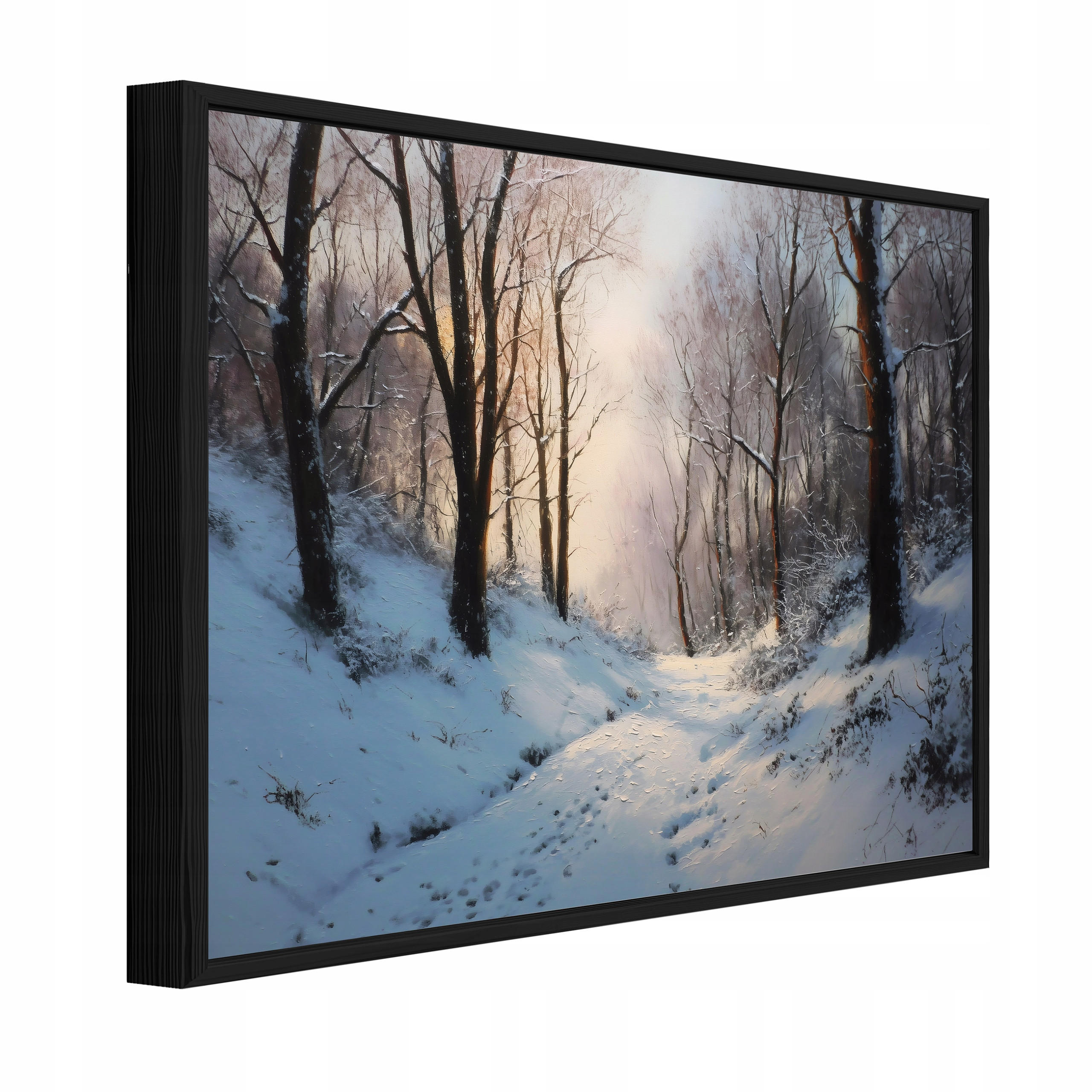 BILDER mit Rahmen Wald Bäume Beige 120x80 cm - Multicolor, Holzwerkstoff (120/80cm) - Wallarena