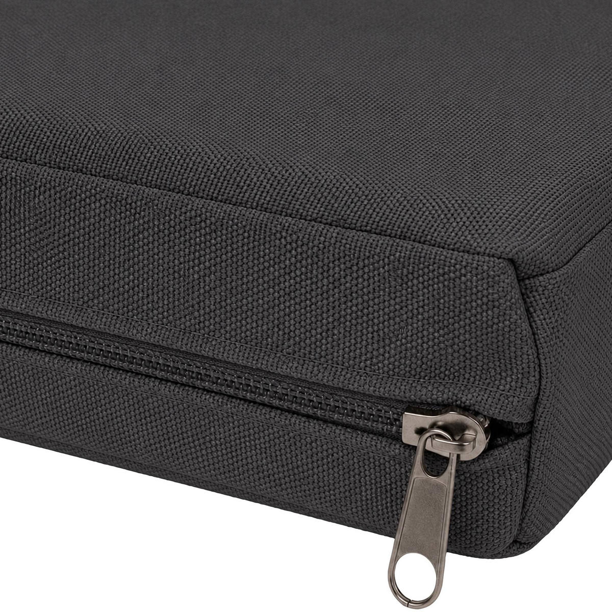 GARTENSTUHL eckig 50/50/5 cm Stoff Dunkelgrau - Dunkelgrau, Textil (50/5/50cm) - CLP