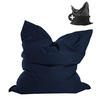 SITZSACK mit Schutzhülle Der Große - Dunkelblau, Textil (130/170/20cm) - Mokebo