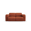 SOFA Molino aus strukturiertem Stoff orange 2 Sitzplätze - Orange, Textil (95/72/170cm) - Micadoni