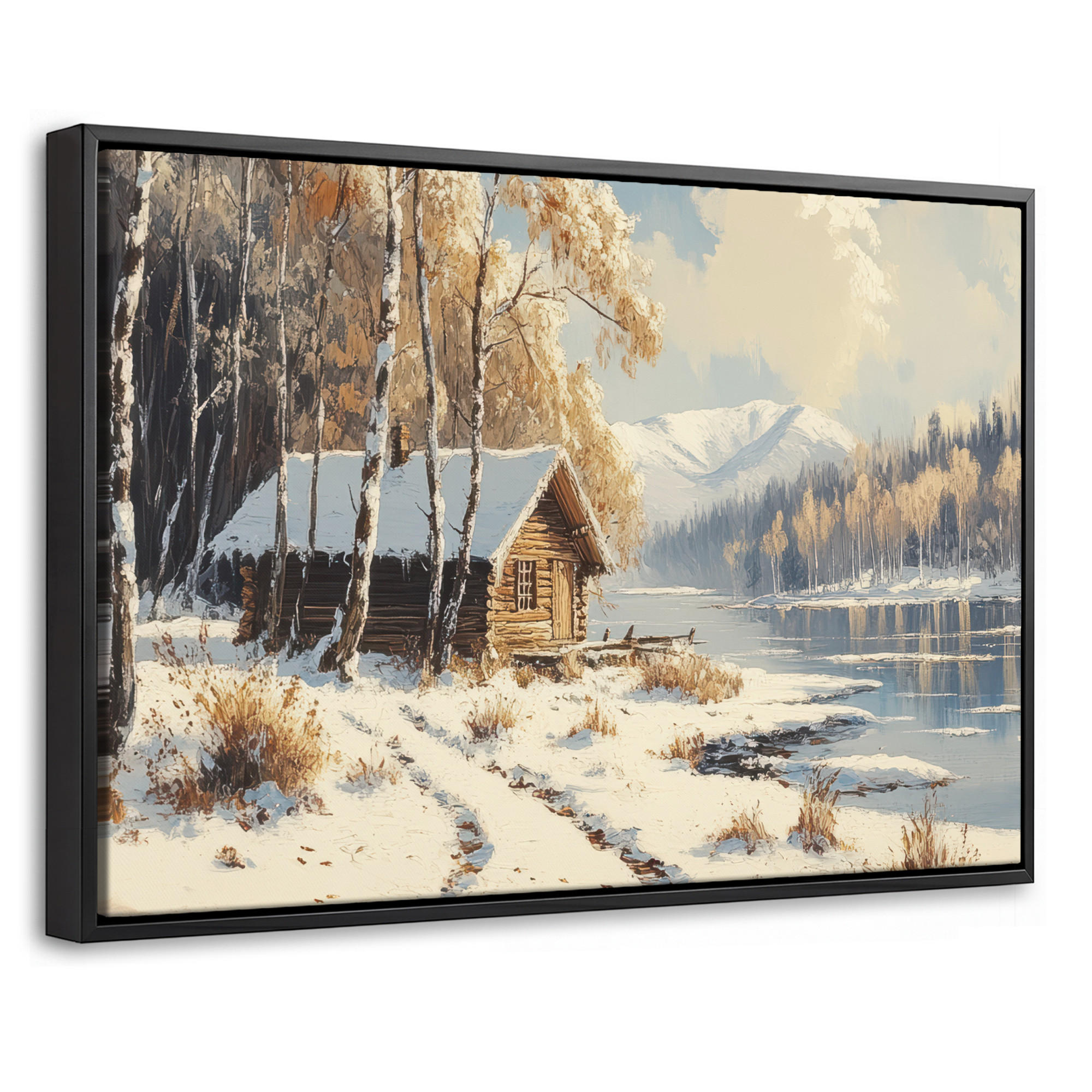 MuchoWow Leinwand Hellbraun 30x20 cm