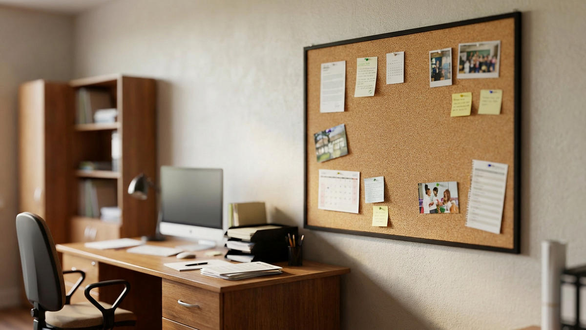 PINNWAND mit schwarzem Naturholzrahmen 100x80cm - Braun, Holz (100/80/1.5cm) - ALLboards