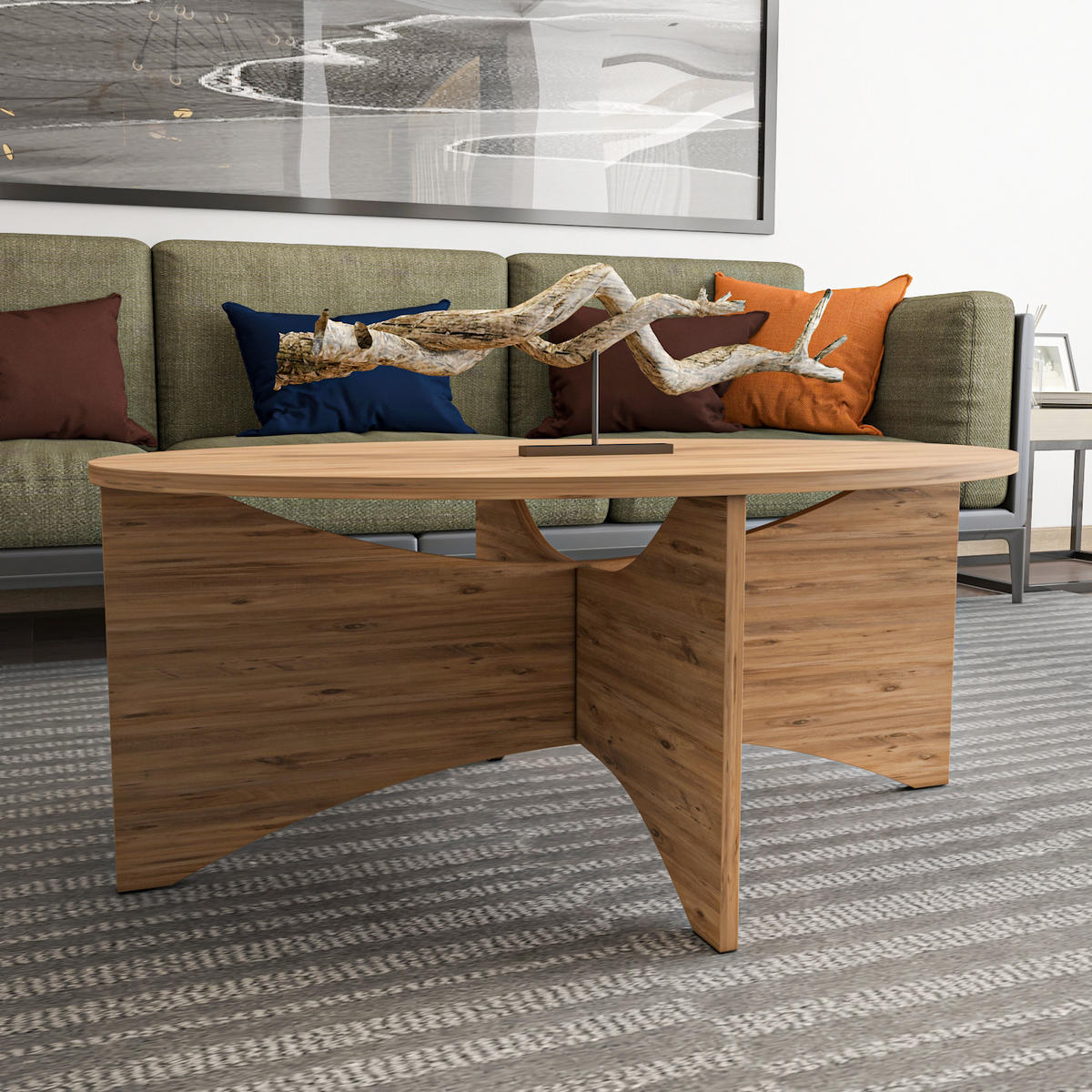 COUCHTISCH Solo Atlantikkiefer - Honig, Holzwerkstoff (100/70/42cm) - Decorotika