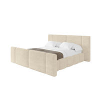 POLSTERBETT mit Bettkasten, Fußteil und Lattenrost, Bett mit Matratze H3/H4 - NILO-Z 180x200 Beige - Beige, Holzwerkstoff/Textil (180/200cm) - ALTDECOR