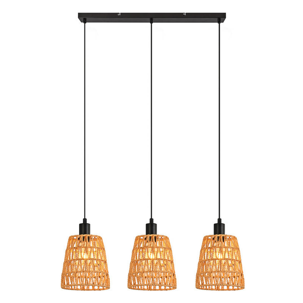 PENDELLEUCHTE BAKER Ⅲ 70/56/120 cm - Schwarz, Metall (70/56/120cm) - Nettlife