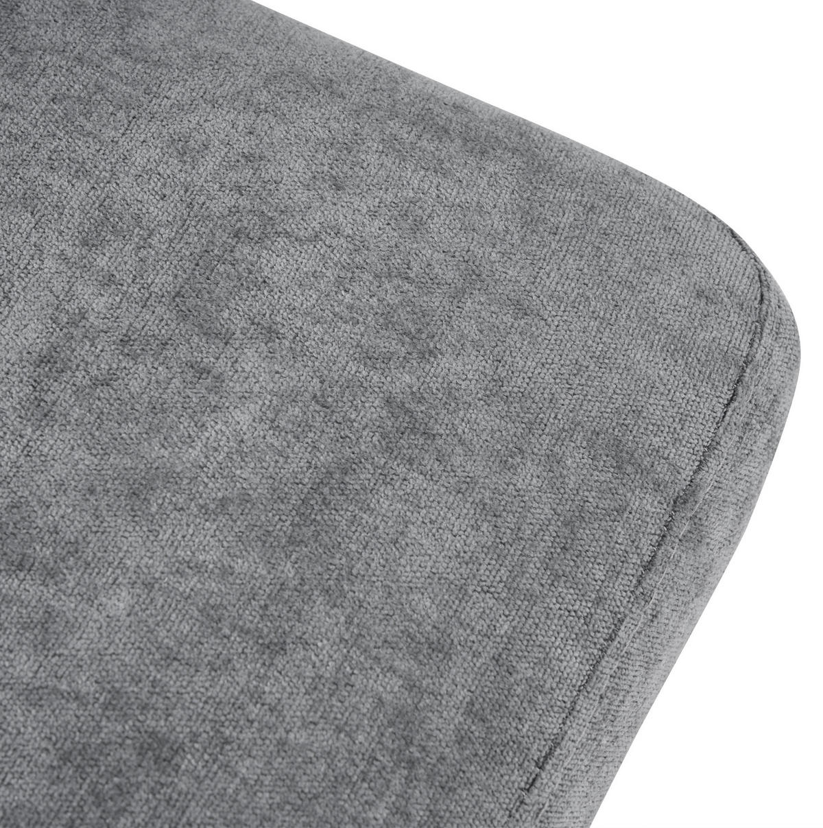 SOFA L-Form mit USB und Getränkehaltern 202 x 137 cm Leinen Grau - Grau, Textil (202/137cm) - IVMEU