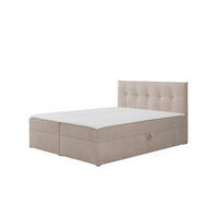 BOXBETT Toronto 140x200 Bonell-Matratze H3 und Topper - Beige/Silberfarben, Holz/Holzwerkstoff (140/200cm) - Ravio
