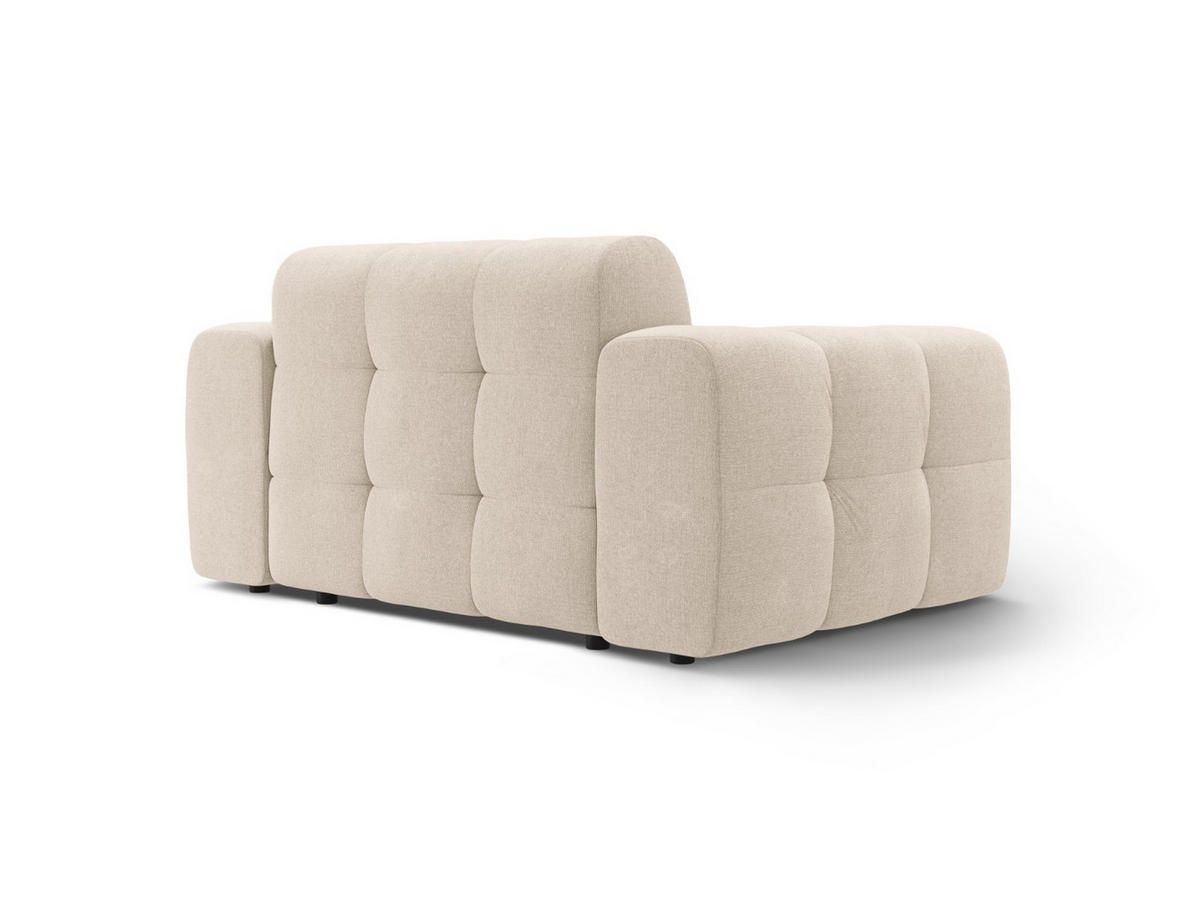 SOFA Kendal aus strukturiertem Stoff beige 2 Sitzplätze - Beige, Textil (156/79/103cm) - Micadoni