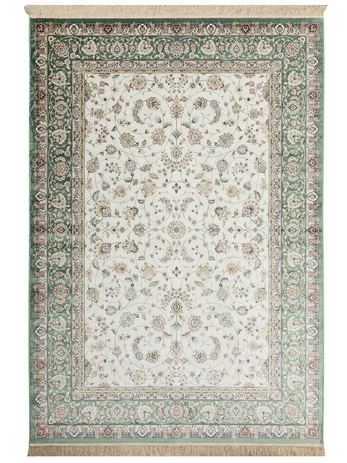 ORIENTTEPPICH 67/210 cm Riad Tabriz - Grün, Textil (67/210cm) - Steffensmeier
