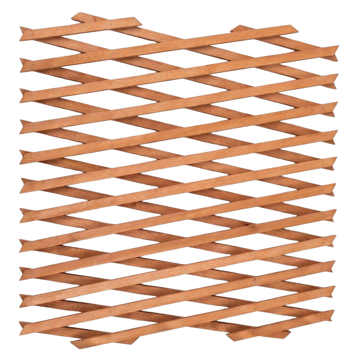 3XRANKGITTER - Orange, Holz (90/310/1.5cm) - Relaxdays