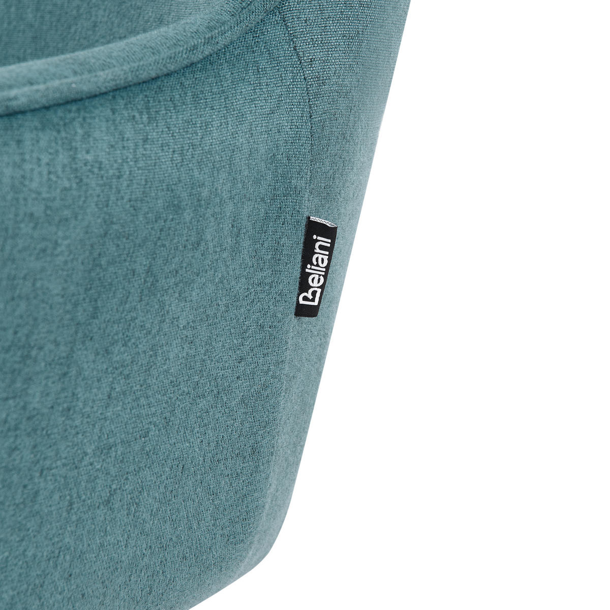 ESSZIMMERSTUHL 2er-Set Blaugrün Jodar - Blau/Schwarz, Textil (56/83/60cm) - Beliani