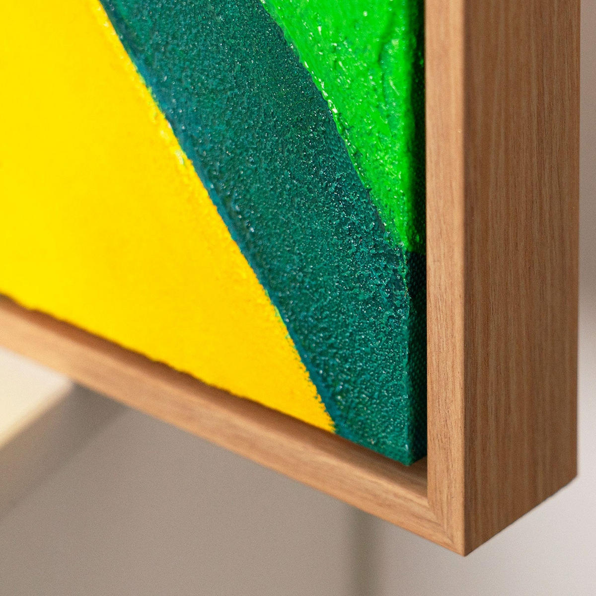 GEMÄLDE Sommerliche Inspiration Schattenfugenrahmen Eichefarben 5-teilig - Eichefarben, Holz (120/60cm) - YS-art gallery