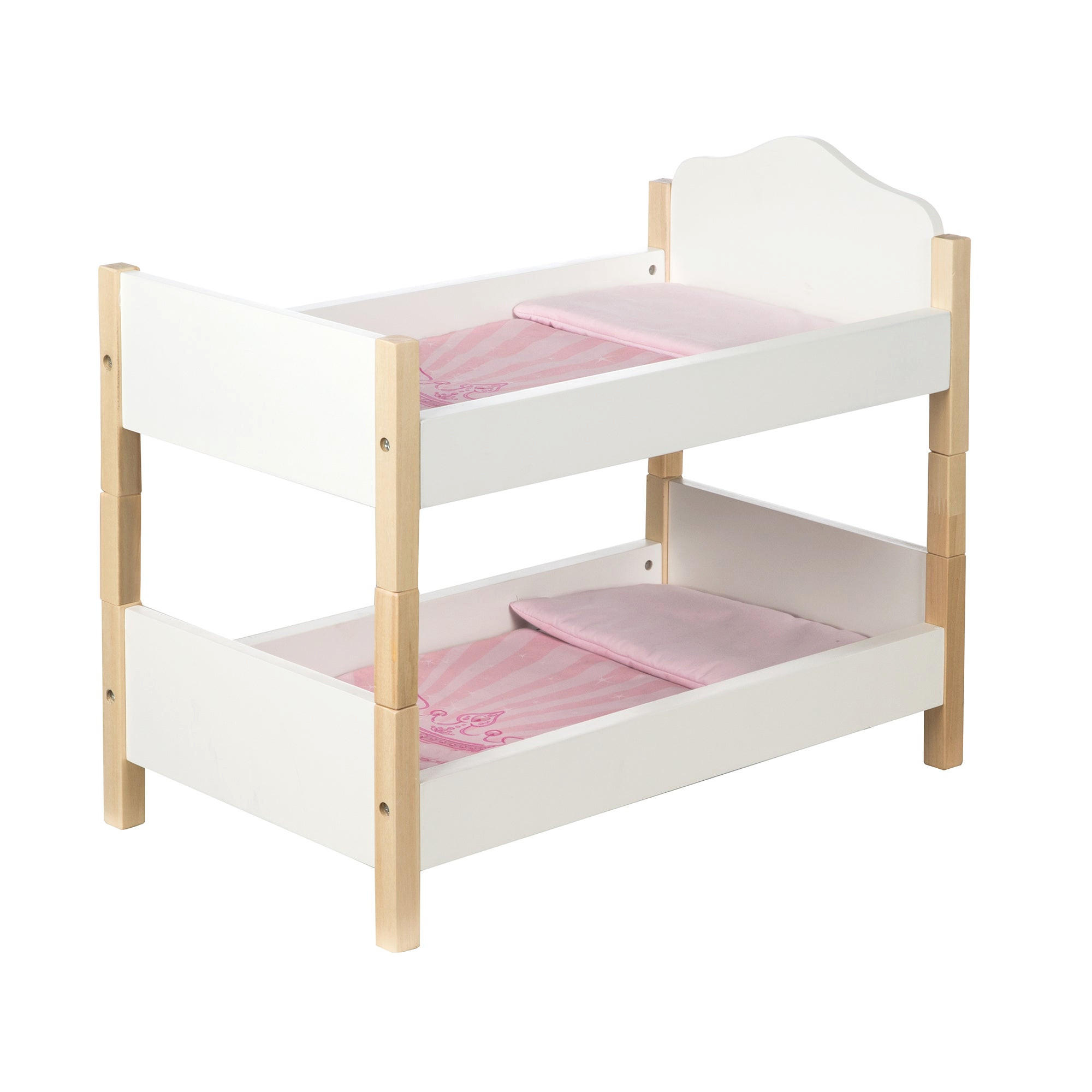 PUPPENETAGENBETT Scarlett - Weiß, Holzwerkstoff (30/45/52cm) - Roba