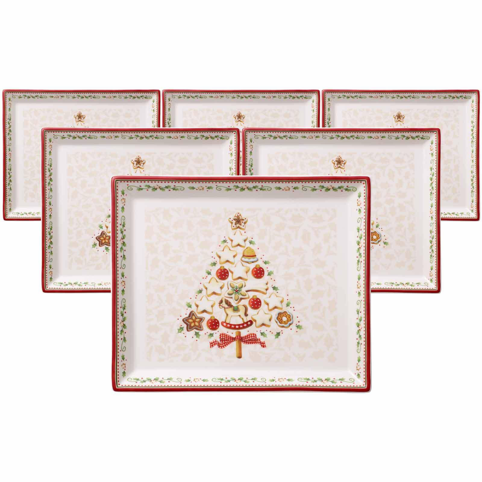 GEBÄCKPLATTEN Winter Bakery Delight bunt 650 ml 6er Set - Multicolor, Keramik (22.7/2.7/27.4cm) - Villeroy & Boch