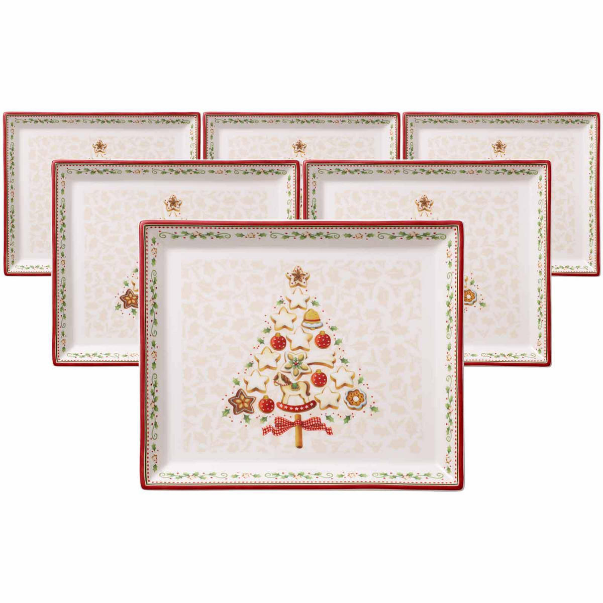 GEBÄCKPLATTEN Winter Bakery Delight bunt 650 ml 6er Set - Multicolor, Keramik (22.7/2.7/27.4cm) - Villeroy & Boch