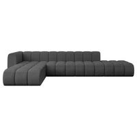 ECKSOFA modulares Sofa Zuvon-L2 - 387x177x70 cm Grau - Grau, Holzwerkstoff/Textil (387/177cm) - ALTDECOR