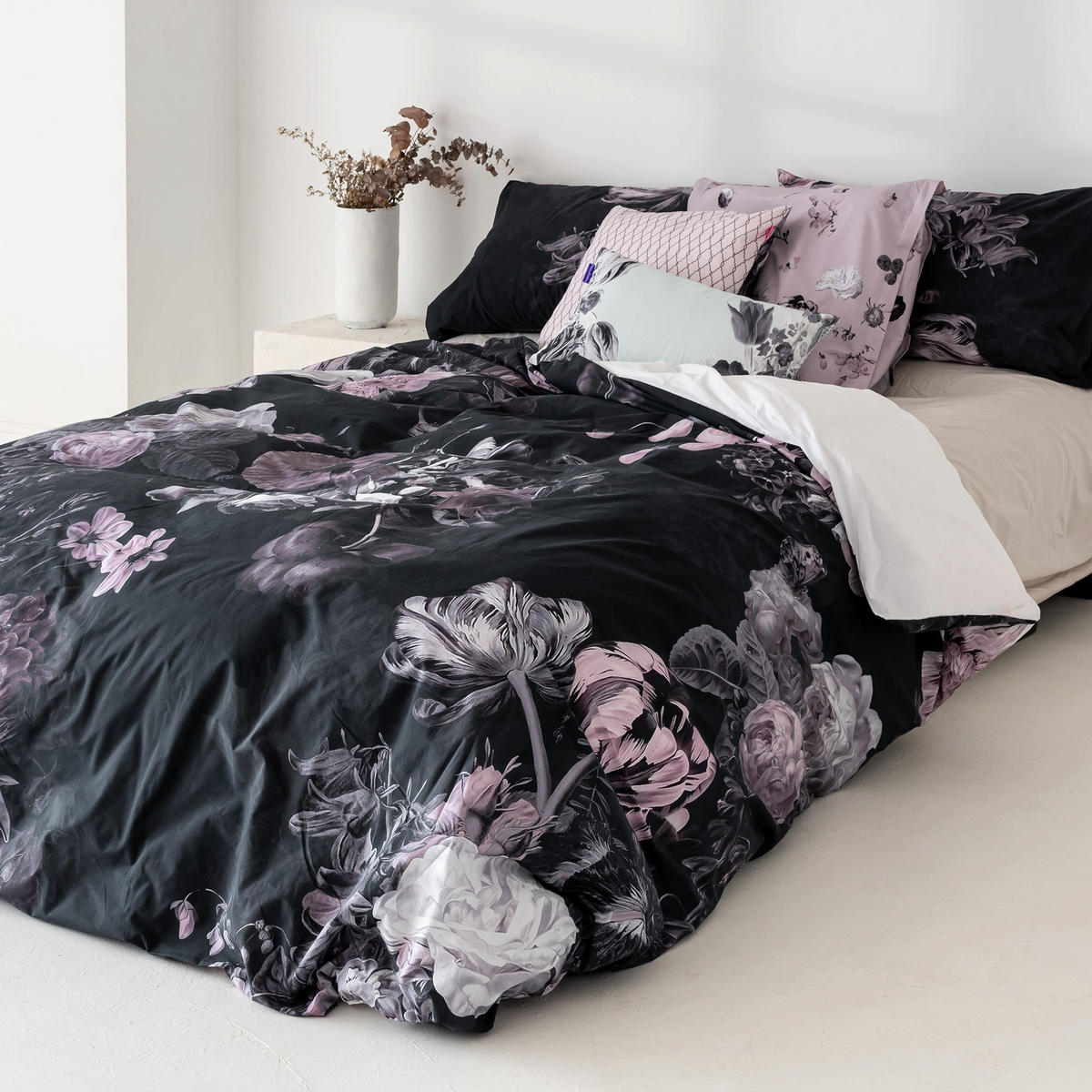 BETTBEZUG onyx 220x220 cm (komfortgrösse) mehrfarbig - Multicolor, Textil (220/220cm) - Happy Friday