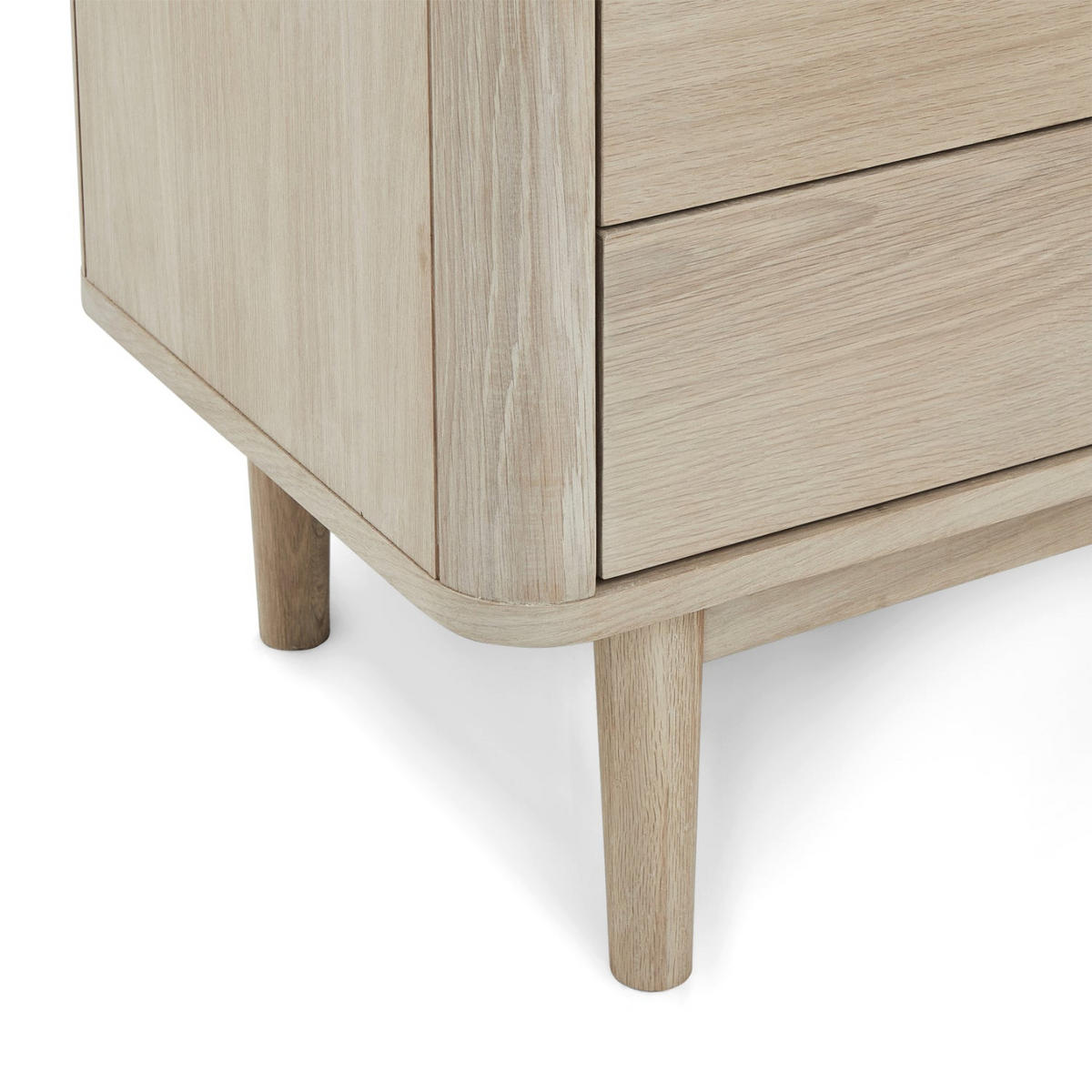 VITRINE Eiche massiv - Eichefarben, Holz (100/190/45cm) - Furnhouse