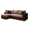 ECKSOFA Lord, Seite: Links - Braun, Holz/Textil (238/141cm) - Sofnet