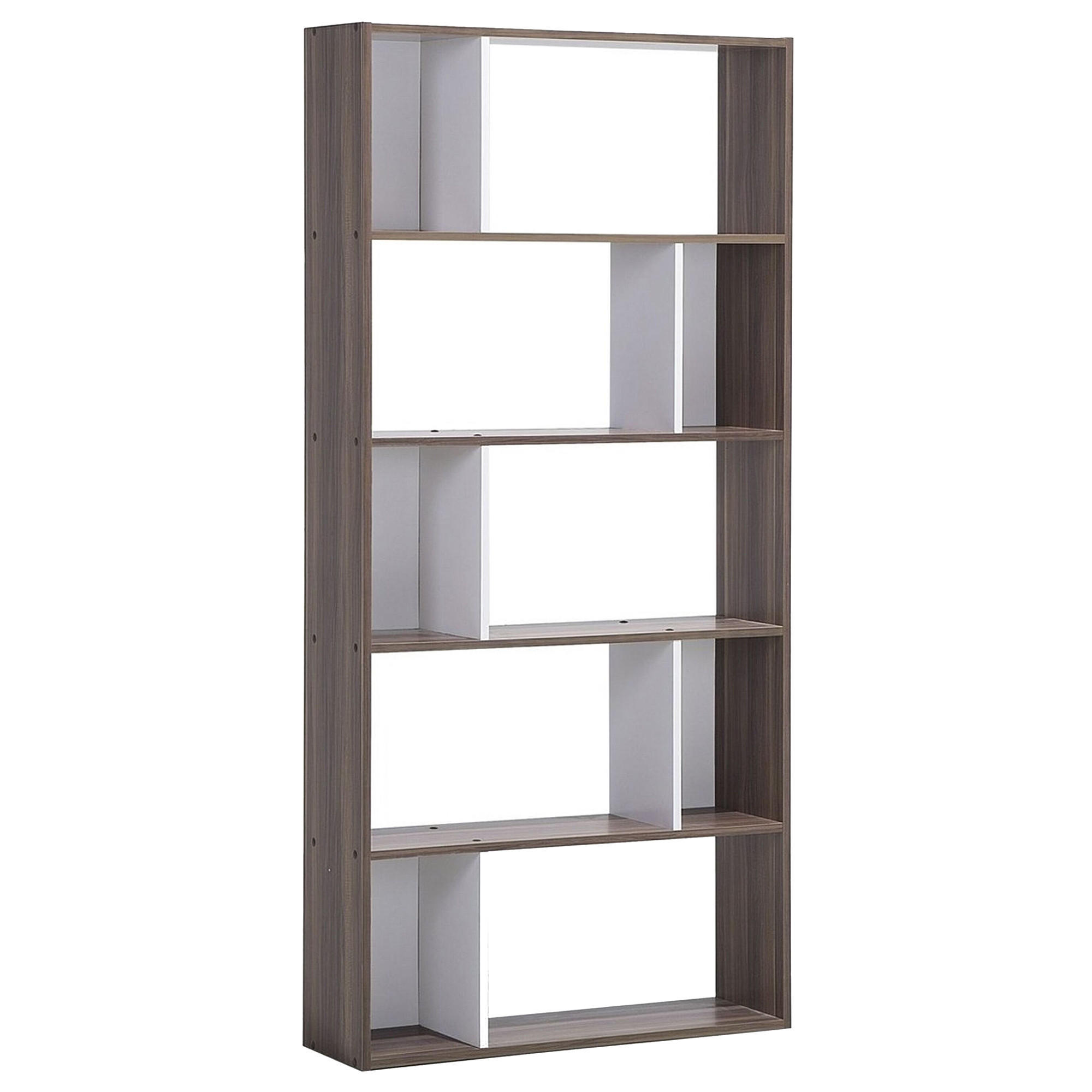 REGAL 5 Fächer Orilla - Dunkelbraun, Holzwerkstoff (83/174/23cm) - Beliani