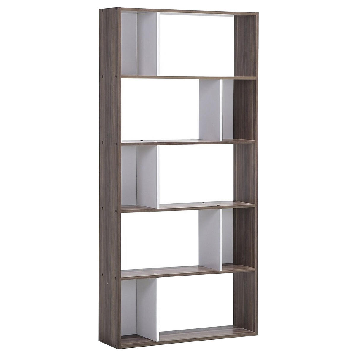 REGAL 5 Fächer Orilla - Dunkelbraun, Holzwerkstoff (83/174/23cm) - Beliani