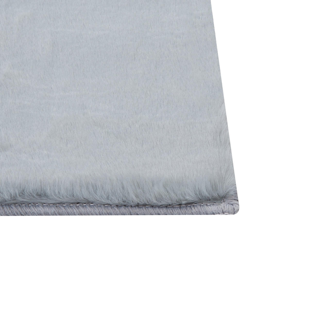 SHAGGY-KUNSTFELLTEPPICH Mirpur 230/160 cm - Grau, Kunststoff (160/230cm) - Beliani