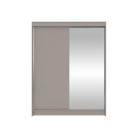SCHWEBETÜRENSCHRANK Camino I - Kaschmir/Silberfarben, Holzwerkstoff/Metall (150/200/58cm) - MIRJAN24