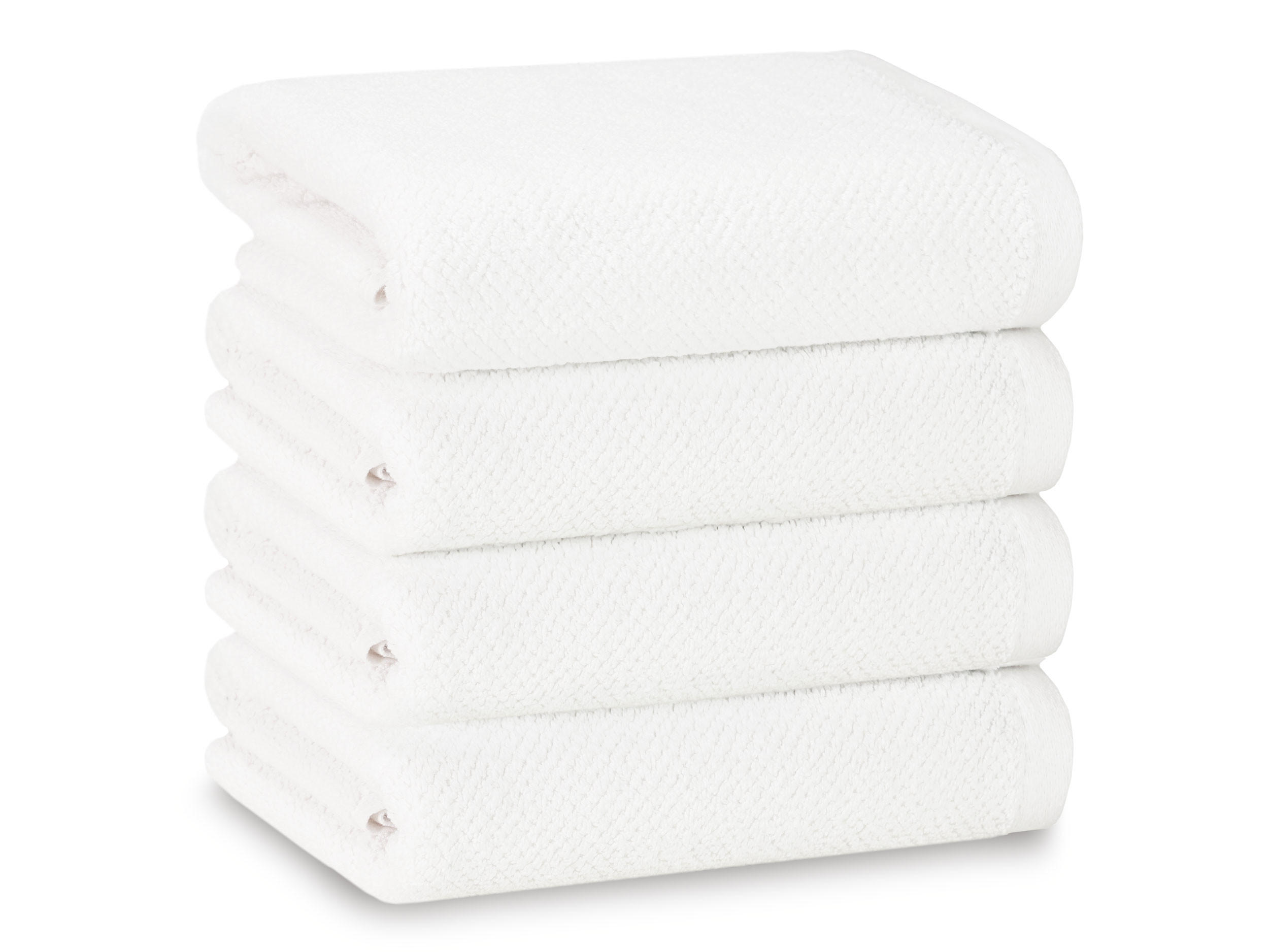 HANDTÜCHER, 4er-Set, 50x100 cm, 100% Baumwolle, Weiß - Weiß, Textil (50/100cm) - Zollner