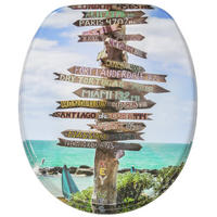 WC-SITZ mit Absenkautomatik Key West - Türkis, Holzwerkstoff (38/6/47cm) - Sanilo