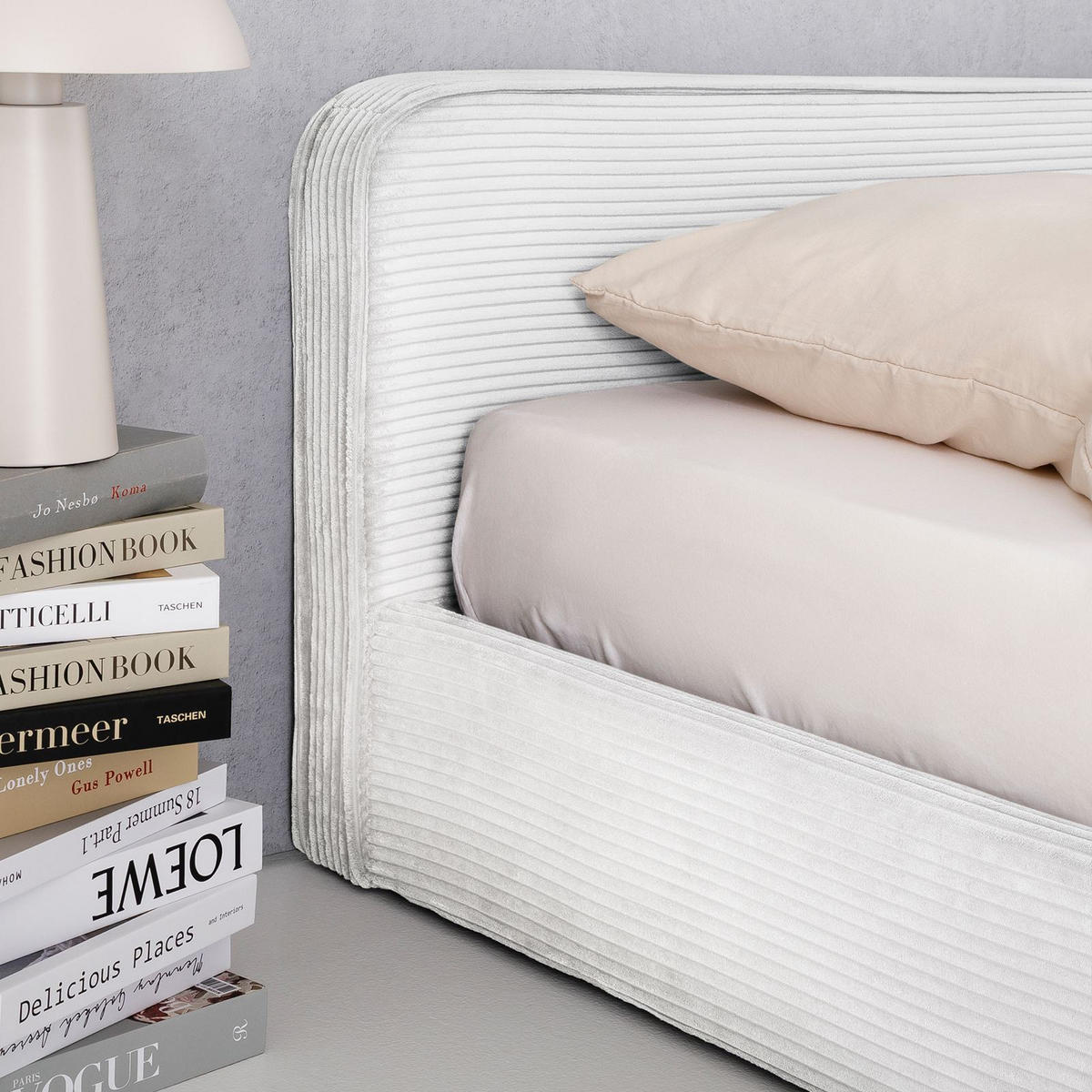 POLSTERBETT CURSIO 140x200 cm Off-White - Weiß, Textil (140/200cm) - IDIMEX