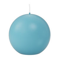 KUGELKERZEN Türkis Ø 80 mm, 6 Stück - Türkis, Paraffin (8/8/8cm) - Wiedemann Kerzen