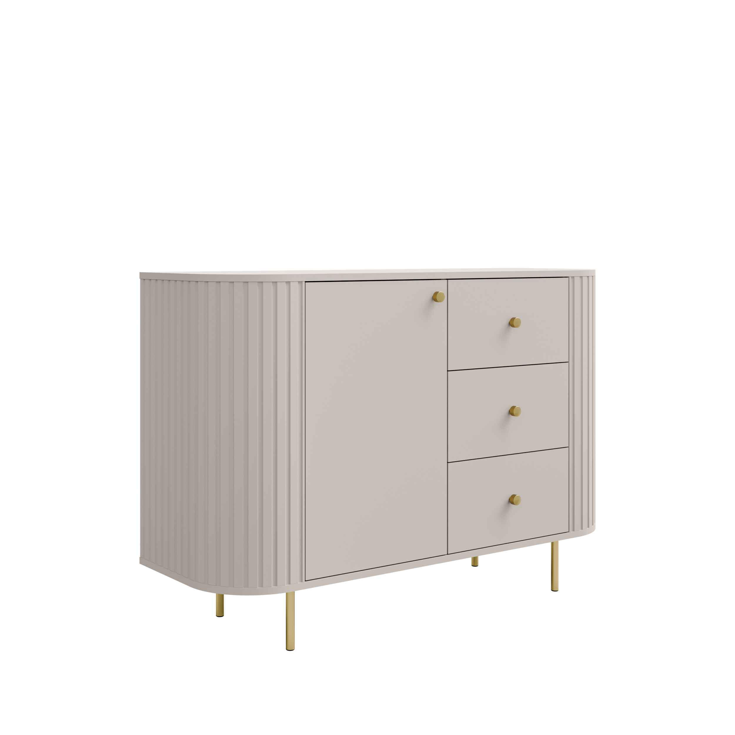 Masseno Kommode Beige 123x85.4x42.3 cm