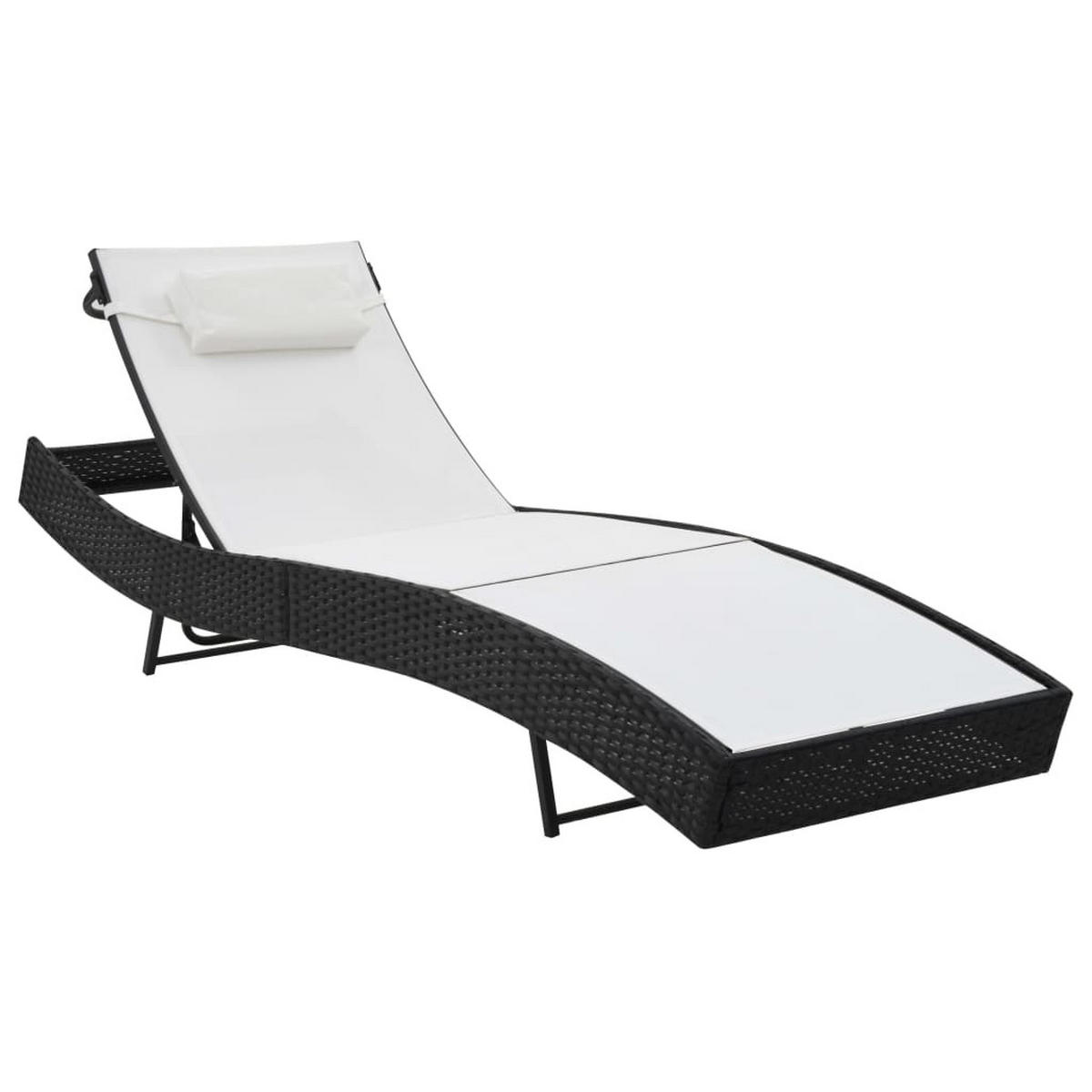 SONNENLIEGEN 2 Stk. mit Tisch Poly Rattan und - Multicolor, Kunststoff (70/91.5/213cm) - furnicato