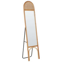 OGLINDĂ PE SUPORT 170 cm ratan culoare naturală Brussey - culoare naturală, materiale naturale (41/170/3cm) - Beliani