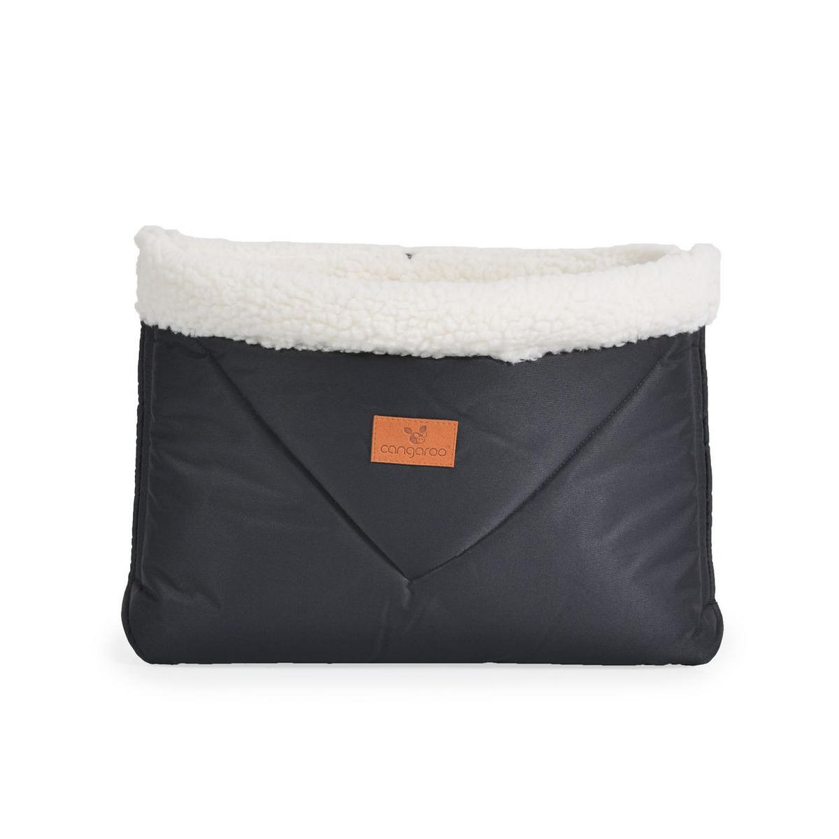 KINDERWAGEN Handmuff Luxe schwarz Kinderwagen-Handwärmer, Handmuff, für, den, Selbstverschluss - Schwarz, Textil (43/3/28cm) - Cangaroo