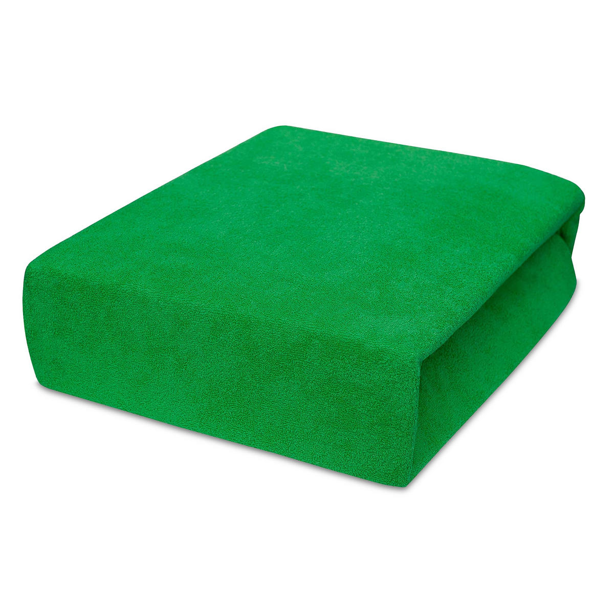 SPANNBETTLAKEN 80/200 cm, Jersey Elastisch 100 % Baumwolle Grasgrün - Waldgrün, Textil (80/200cm) - Best For Home