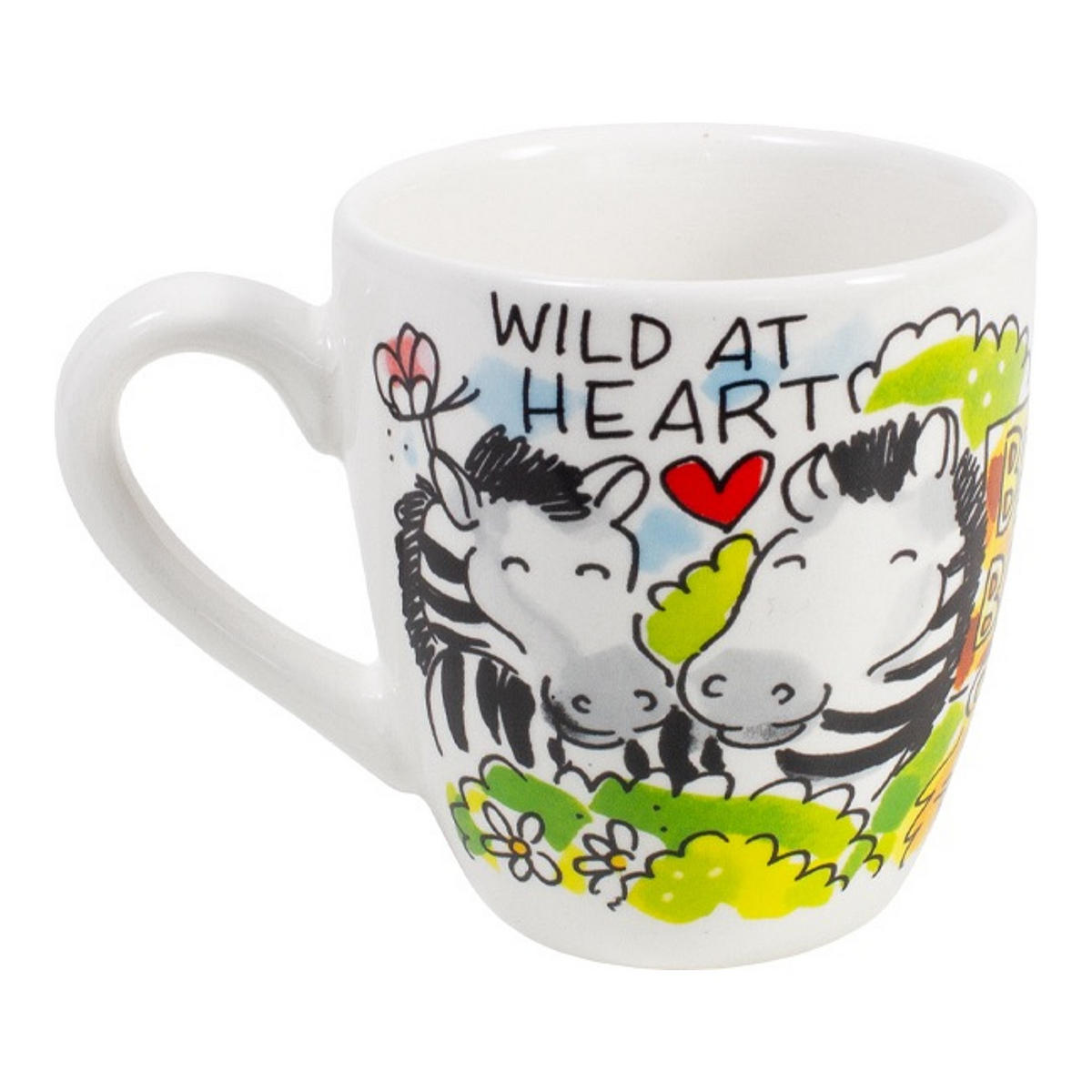 MINI-BECHER Wild im Herzen in Bunt - 200 ml - Multicolor, Keramik (0.2L) - Blond Amsterdam