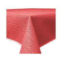 TISCHDECKE Outdoor rechteckig 130/160 cm Rot - Rot, Kunststoff (130/160cm) - TiborTex