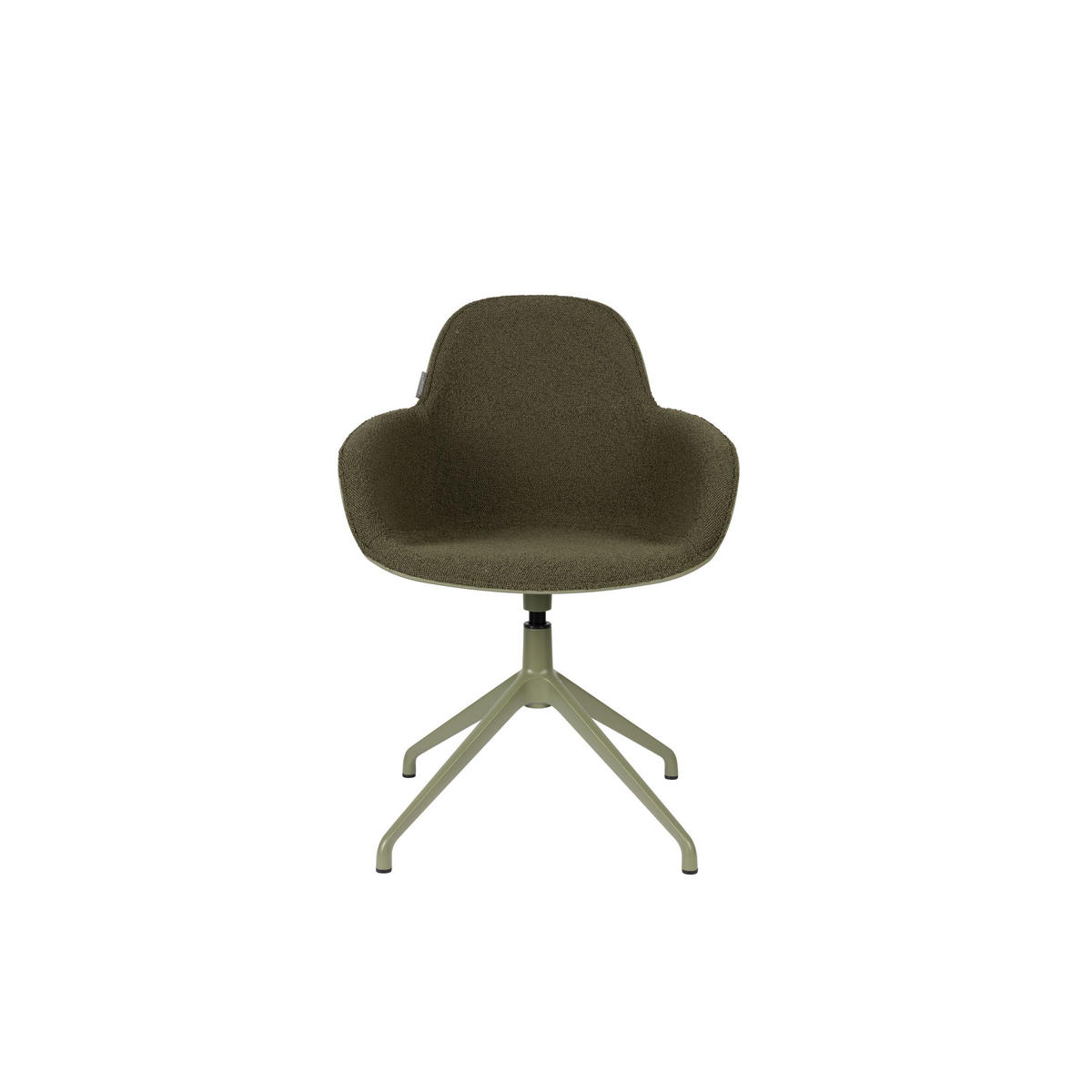 ESSZIMMERSTUHL Albert Kuip Swivel Armlehne Grün - 2 er Set - Grün, Textil (59.2/83.6/52cm) - Zuiver