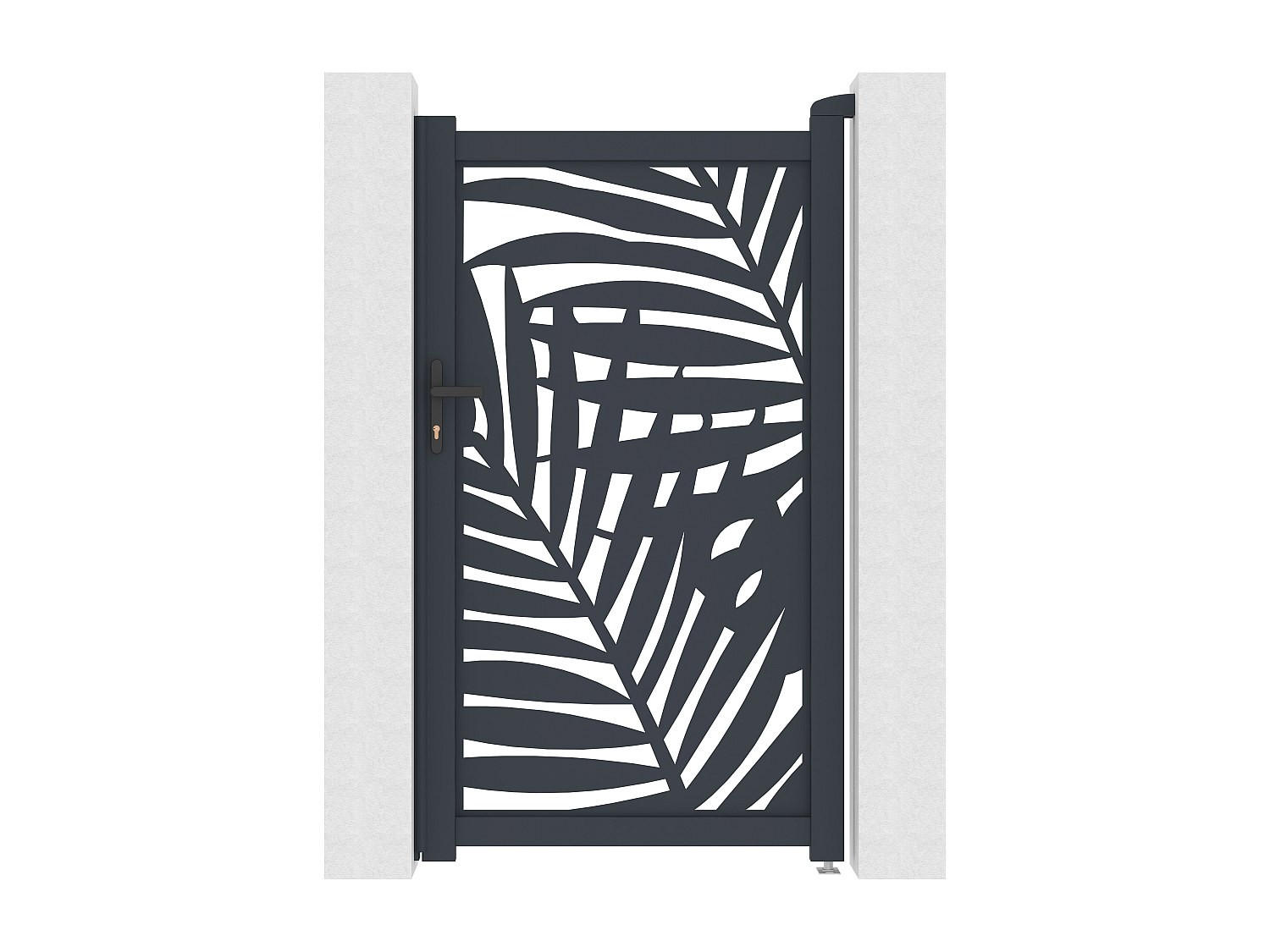 Vente-Unique Eingangstor Anthrazit 103x176 cm